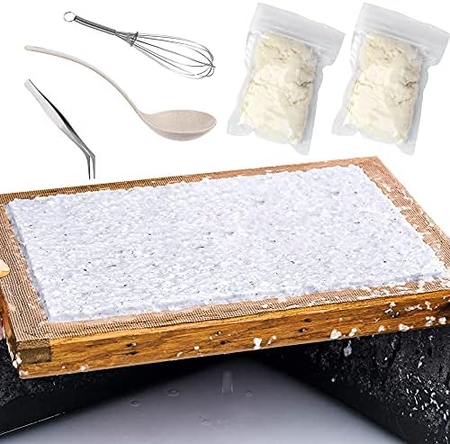 Cayway 9 Pack Dried Flower Paper Craft Set Include 3 Pack Mixed Wooden Paper Making Mold Frame, Dried Flowers, Spoon Stirrer - Image 7