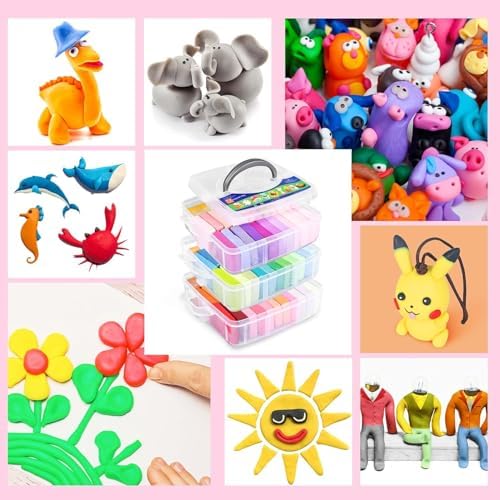 Aestd-ST Polymer Clay Kit 72 Colors, Oven Bake Modeling Clay for Kids - Image 6