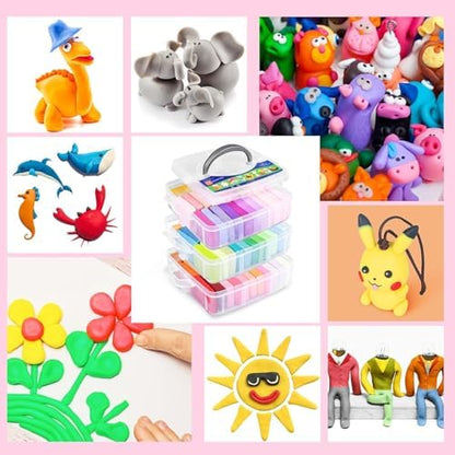 Aestd-ST Polymer Clay Kit 72 Colors, Oven Bake Modeling Clay for Kids - Image 6