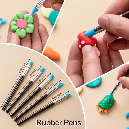 Amrules 27 Pcs Polymer Clay Sculpting Tools Kit for Adults, Red - Image 4
