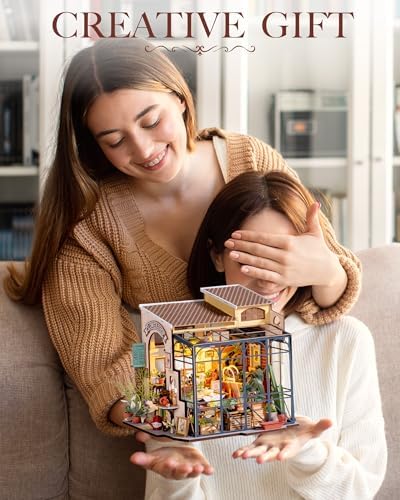 Rolife Flower Shop Miniature House Kit with LED Lights - Image 6