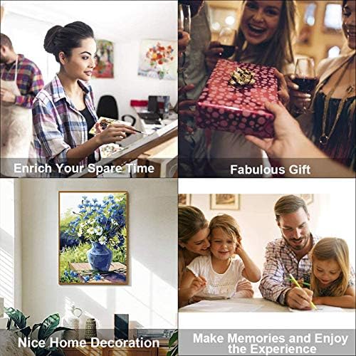 LSPBN DIY Acrylic Painting Kit, Paint by Numbers on Canvas - Number Painting & Flower for Kids Ages 8-12 Hobbies for Women, Adults Beginner - Image 4
