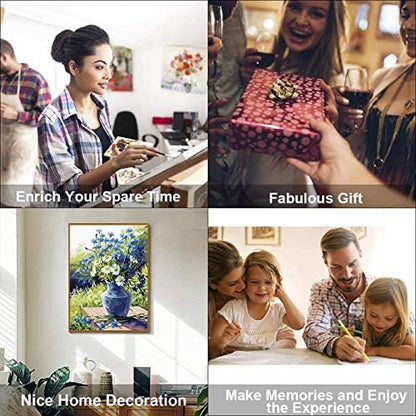 LSPBN DIY Acrylic Painting Kit, Paint by Numbers on Canvas - Number Painting & Flower for Kids Ages 8-12 Hobbies for Women, Adults Beginner - Image 4