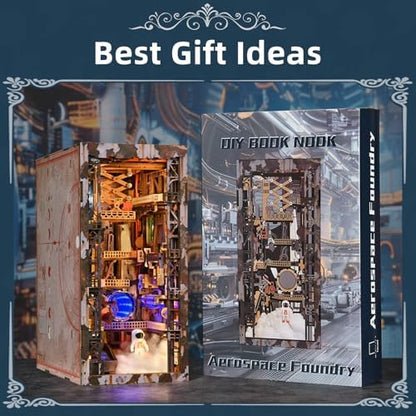 CCCDF Aerospace Foundry Book Nook Kit, DIY Miniature Diorama for Adults - Image 6