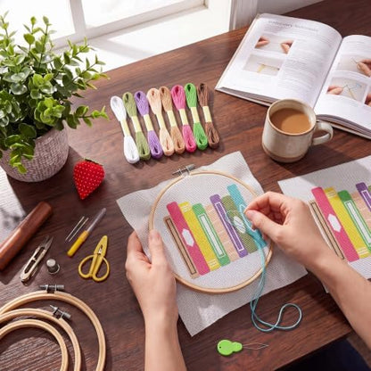 XunYee Needlepoint Canvas Kit, Books - Image 4