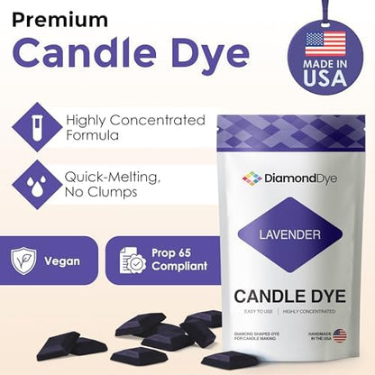 Lavender Candle Dye Chips, Soy & Paraffin Candle Making, 25 Pack - Image 2