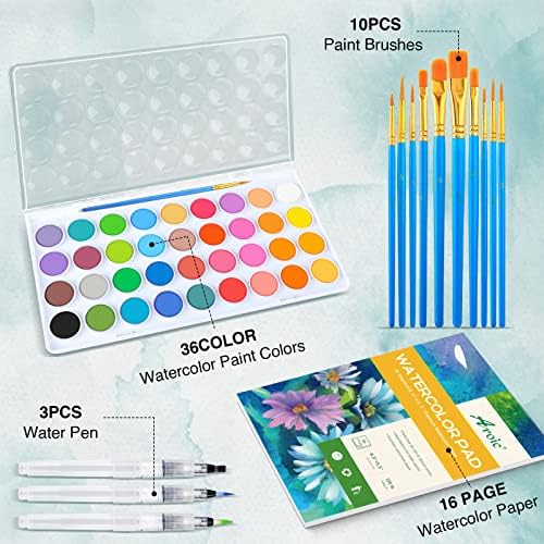 AROIC 65 Pieces Watercolor Paint Set for Adults Artists, Beginners - Image 2