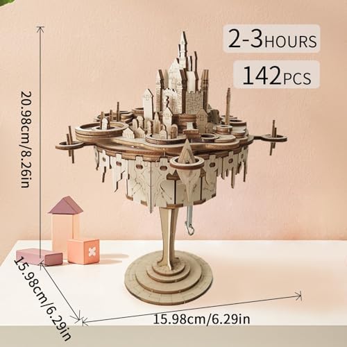 Music Park 3D Wooden Puzzles for Adults, Sky Castle - Image 4