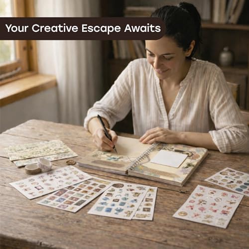 Unwynd Vintage Chapter Journal Scrapbook Starter Kit for Women Adult Teen - Image 2