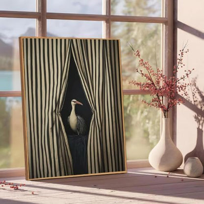 Vintage Bird Paint by Numbers Kit for Adults Framed Canvas, Frameworkless - Image 2