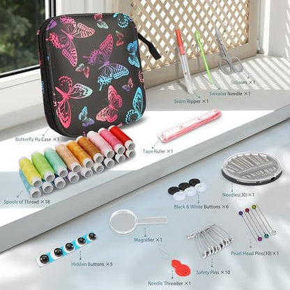 KEYHOT Sewing Kit for Adults, Needle and Thread Kit, Travel Size 87 Pcs - Image 2