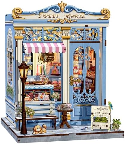 CUTEBEE Book Nook Kit DIY Miniature House Bakery Patisserie Dollhouse Kit by CUTEBEE