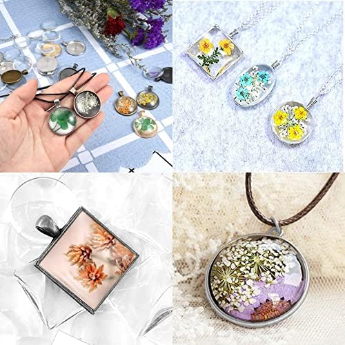 58Pcs Resin Jewelry Molds 5 Styles Pendant Trays Resin Jewelry Making Kit - Image 3