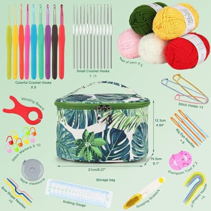 Aeelike Crochet Kits for Beginners with Yarn, Green - Image 2