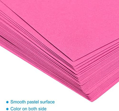 MECCANIXITY 25 Sheets 8x8 Inch(20x20cm) Origami Paper Double Sided Fluorescent Pink Square Sheet for Art Craft Project, Beginners, Gifts Decor - Image 4