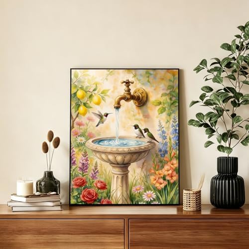 AUKELHJ Paint by Numbers Kit for Adults, Garden Hummingbird, 16X20 Inch - Image 2
