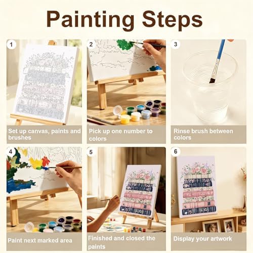 Gemozaic Book Framed Paint by Numbers Kit for Adults with Easel, 8x12 in - Image 5