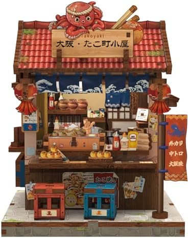 Cutefun DIY Miniature House Kit, 146 Pcs 3D Wooden Puzzle Tiny House by Cutefun