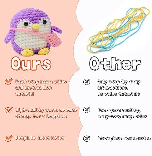 IMZAY Crochet Kit for Beginners, Beginner Animal Kit Crochet Starter Kit - Image 3
