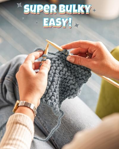 Complete Knitting Kit for Beginners - Learn to Knit Kit with Knitting Accessories Like Thick Beginner Yarn in Gray, Bamboo Needles for Beginners & More - Includes Video Tutorials & Written Guide - Image 6