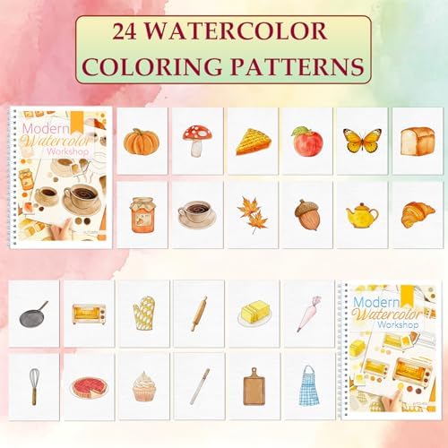 2-Pack Beginner Watercolor Workbooks - Image 2