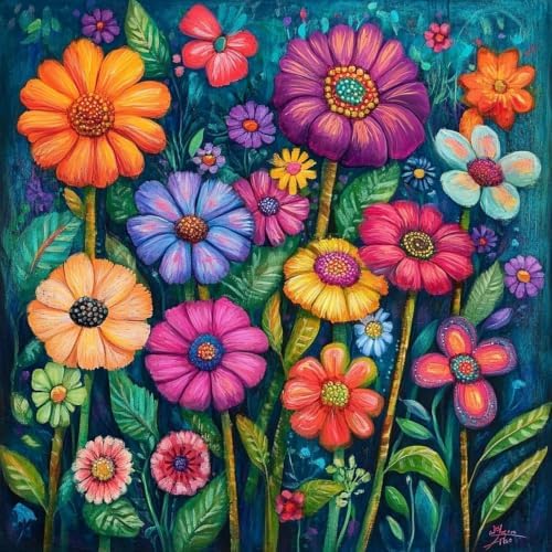 AIBOERL Paint by Numbers Kit for Adults Beginner,Flowers,12X16In by AIBOERL