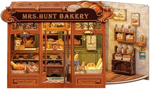 CUTEBEE Book Nook Kit DIY Miniature House Bakery Dessert Shop Dollhouse by CUTEBEE