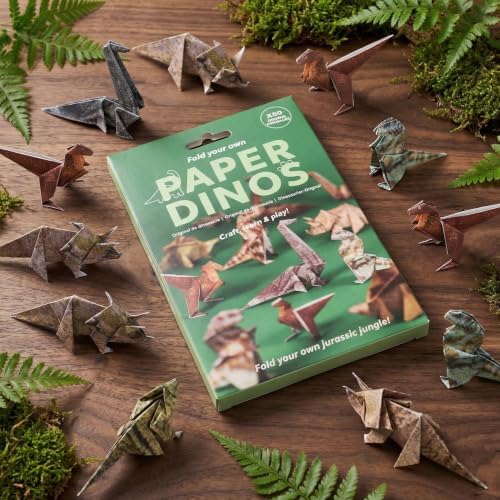Origami Paper Kit DIY Dinosaur - 50 Sheets Origami Paper for Folding Cute Dinosaur Figures, Fun Creative Craft for Adults, Art Desk Decor and Gift for Origami Lovers - Image 5