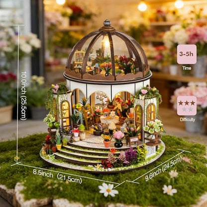 DIY Botanical Miniature House Kit with LED Light - Hanging Garden - Image 3