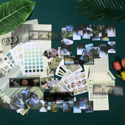114 Pcs Aesthetic Scrapbook Kit DIY Junk Journaling Supplies, Nice Style - Image 5