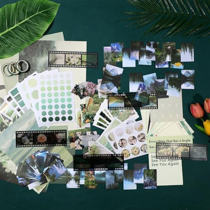 114 Pcs Aesthetic Scrapbook Kit DIY Junk Journaling Supplies, Nice Style - Image 5