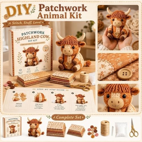 DNKZWUPUP Patchwork DIY Kit Series for Beginner Sewing Craft Kit Home Decor - Image 2