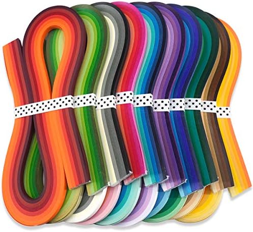 JUYA Multi-Color Quilling Strips Set 60 Colors 1200 Strips 7mm/0.28in - Image 3