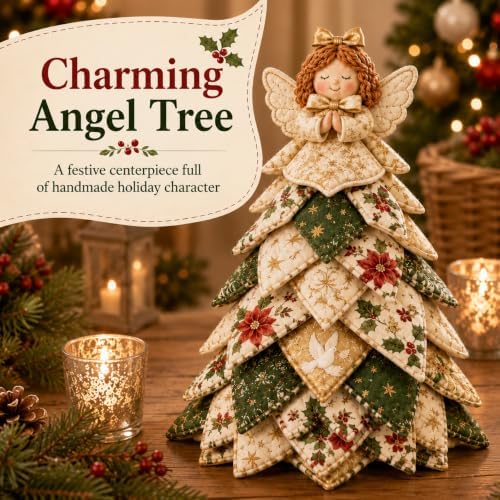 2026 New Christmas & Halloween DIY Quilted Fabric Tree Kit, 3D Layered Sewing Craft Set for Beginners, Christmas Tree Quilt Kit, Handmade Tabletop Holiday Decor, Gift for Craft Lover - Image 3