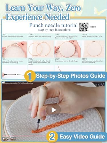 Punch Needle Kit Adults Beginner, Step-by-Step Guide & Video - Image 5