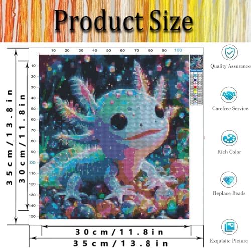 Tiwabb Salamander Stamped Cross Stitch Kits for Adults Beginners - Image 4