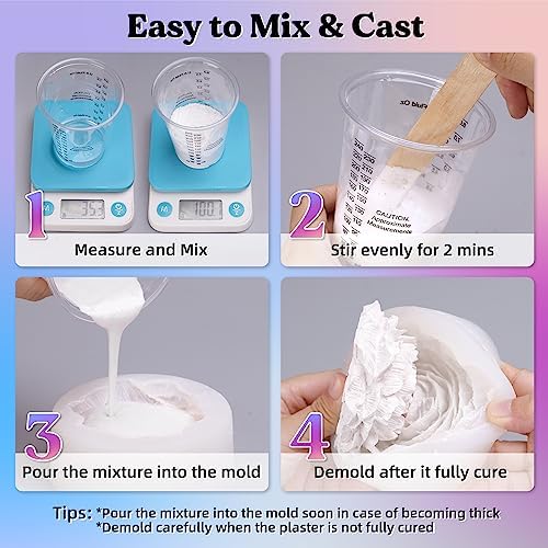 LET'S RESIN Resin Casting Powders 3000g,20~30 Minutes De-Mold Ceramic Resin - Image 5