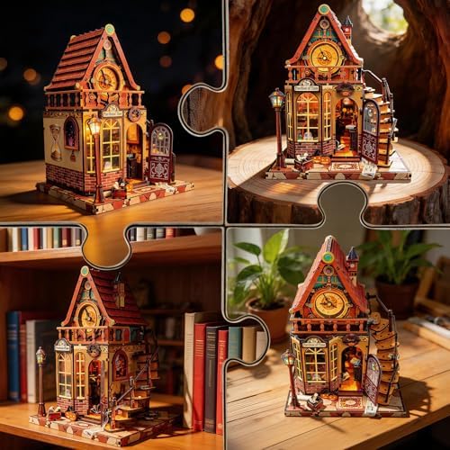 DIY Miniature House Kit, Dollhouse for Adults to Build, Time Magic - Image 6