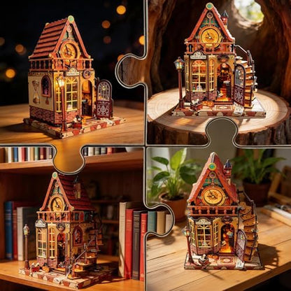 DIY Miniature House Kit, Dollhouse for Adults to Build, Time Magic - Image 6