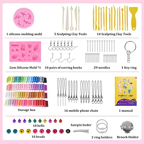 Aestd-ST Polymer Clay Kit 72 Colors, Oven Bake Modeling Clay for Kids - Image 3
