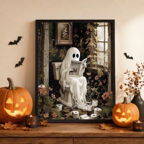 Halloween Ghost Paint by Numbers Kit for Adults, 16x20 inch - Image 2