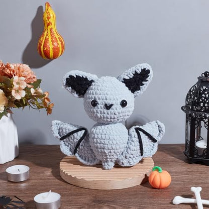 ACRNIGHEET Bat Crochet Kit for Adults Beginners Halloween DIY Starter Crochet Kits Knitting Supplies Crafts Kit Complete Bats Knitting with Step-by-Step Instruction and Video Tutorials - Image 5