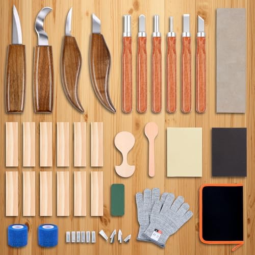Ninonly 42pcs Wood Carving Tools Kit for Beginners - Image 7