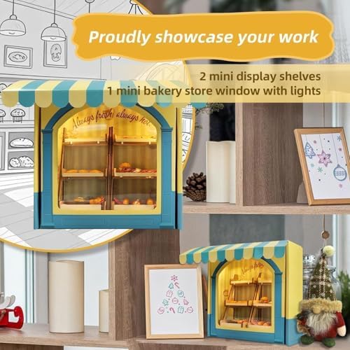 iLAND Air Dry Clay Kits Fun Crafts for Teens DIY Mini Bakery Miniature Food Toy Easy Crafts for Adult Women 1/12 Scale Accessories of Dollhouse Kitchen Creative Family Game Night Birthday Gift Ideas - Image 6