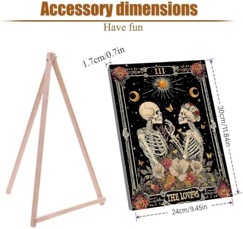 WUDWL Paint by Numbers Kit for Adults Framed Canvas, with Wooden Easel - Image 5