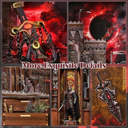 CCCDF Book Nook Kit, DIY Miniature Dollhouse Sword of Fire Magic - Image 2