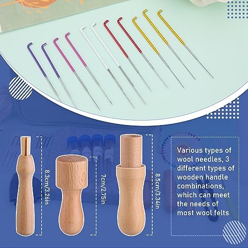 Mayboos Needle Felting Kit, 6"x6" Needle Felting Pad Tools - Image 3