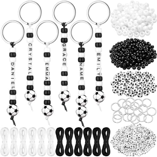 Landical 564 Pcs Soccer Keychain Making Kit DIY Soccer Party Favor Craft by Landical