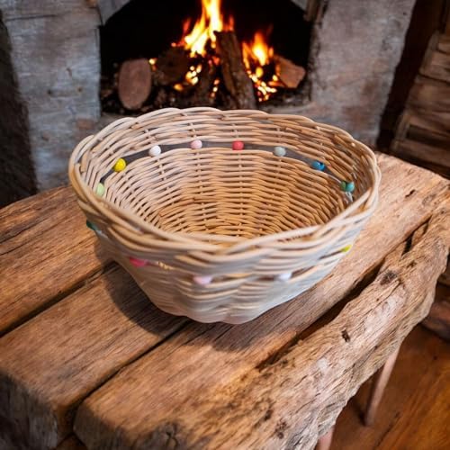 PEDDIG SHOP Beaded Basket Weaving Kit – DIY Rattan Craft Set for Beginners & Adults – Complete Basket Making Kit with Wooden Beading & Step-by-Step Guide - Image 7