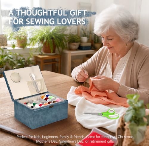 MKNZOME Sewing Box with Supplies Kit for Women, Complete Accessories - Image 6